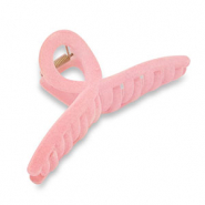 Haaraccessoires haarklem velvet Pink