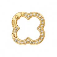 Gekleurde onderdelen voor sleutelhanger flower Gold