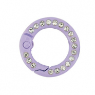 Gekleurde onderdelen voor sleutelhanger ring Purple
