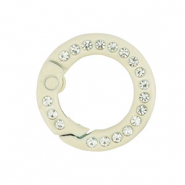 Gekleurde onderdelen voor sleutelhanger ring Off white