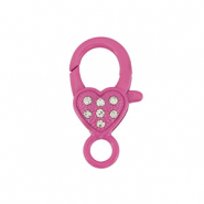 Gekleurde onderdelen voor karabijnslot heart Magenta pink