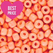 Rocailles 6/0 (4mm) Warm apricot orange