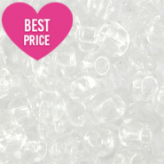 Rocailles 6/0 (4mm) Transparent crystal