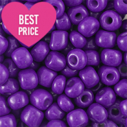 Rocailles 6/0 (4mm) Dark purple