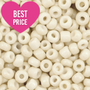Rocailles 8/0 (3mm) Cream white