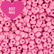 Rocailles 8/0 (3mm) Punch pink