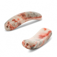 Tussenstuk van natuursteen crazy lace agaat Multicolour grey/beige/white/red