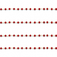 Benodigdheden van Stainless steel Roestvrij staal (RVS) jasseron round Gold-red