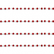 Benodigdheden van Stainless steel Roestvrij staal (RVS) jasseron round Silver-red