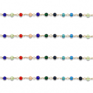 Benodigdheden van Stainless steel Roestvrij staal (RVS) jasseron round Gold-multicolour