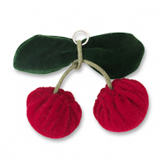 Statement hangers cherries Red-green