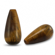 Kralen natuursteen tijgeroog drop Golden brown