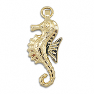 Brass TQ metaal bedels seahorse Gold