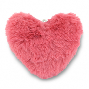 Statement hangers pompom heart Dark pink