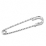 Metaal onderdelen ornamental pin Silver