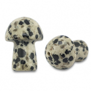 Hangers van natuursteen dalmatian stone mushroom Greige-black
