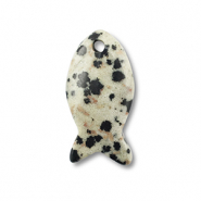 Hangers van natuursteen dalmatian stone fish Greige-black