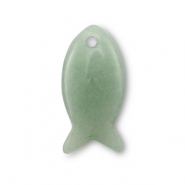 Hangers van natuursteen kwarts fish Jade green