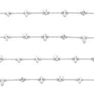 Benodigdheden van Stainless steel Roestvrij staal (RVS) jasseron howliet irregular Silver-white