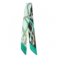 Bandana sjaal with snake Mint green-green-yellow