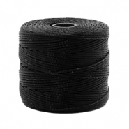 Nylon S-Lon rijgdraad 0.5mm Black