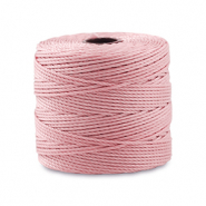 Nylon S-Lon rijgdraad 0.5mm Vintage rose