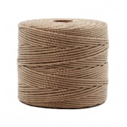 Nylon S-Lon rijgdraad 0.5mm Medium brown