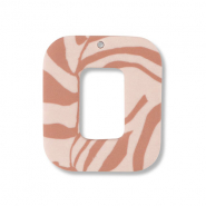 Hangers van polymeer square Light peach pink-light brown