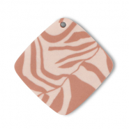 hangers van polymeer rhombus Light peach pink-light brown