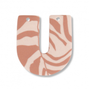hangers van polymeer U-shaped Light peach pink-light brown