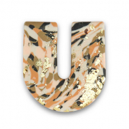 hangers van polymeer U-shaped Brown-pink-white-gold