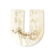 hangers van polymeer U-shaped Off white-beige-gold