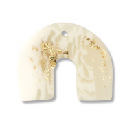 hangers van polymeer arch Off white-beige-gold