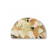 hangers van polymeer semicircle Brown-pink-white-gold