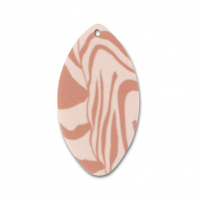 hangers van polymeer leaf Light peach pink-light brown