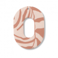 hangers van polymeer ovaal Light peach pink-light brown
