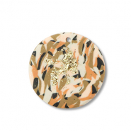 hangers van polymeer round Brown-pink-white-gold