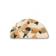 hangers van polymeer semicircle Brown-pink-white-gold