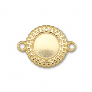 BY31&reg; Tussenstuk van Stainless steel Roestvrij staal (RVS) met setting voor SS34 flatback Gold