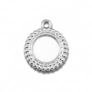 BY31&reg; Bedels van Stainless steel Roestvrij staal (RVS) met setting voor SS34 flatback Silver