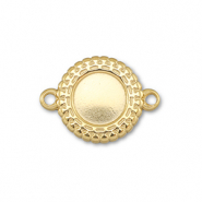 BY31&reg; Tussenstuk van Stainless steel Roestvrij staal (RVS) met setting voor SS30 flatback Gold