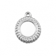 BY31&reg; Bedels van Stainless steel Roestvrij staal (RVS) met setting voor SS30 flatback Silver