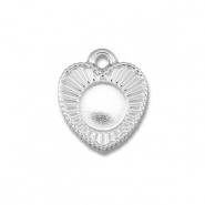 BY31&reg; Bedels van Stainless steel Roestvrij staal (RVS) met setting voor SS30 flatback Silver