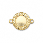 BY31&reg; Tussenstuk van Stainless steel Roestvrij staal (RVS) met setting voor SS20 flatback Gold