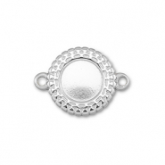 BY31&reg; Tussenstuk van Stainless steel Roestvrij staal (RVS) met setting voor SS20 flatback Silver