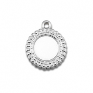 BY31&reg; Bedels van Stainless steel Roestvrij staal (RVS) met setting voor SS20 flatback Silver