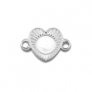 BY31&reg; Tussenstuk van Stainless steel Roestvrij staal (RVS) met setting voor SS16 flatback Silver