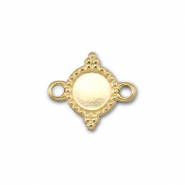 BY31&reg; Tussenstuk van Stainless steel Roestvrij staal (RVS) met setting voor SS16 flatback Gold