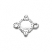 BY31&reg; Tussenstuk van Stainless steel Roestvrij staal (RVS) met setting voor SS16 flatback Silver