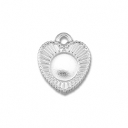 BY31&reg; Bedels van Stainless steel Roestvrij staal (RVS) met setting voor SS16 flatback Silver